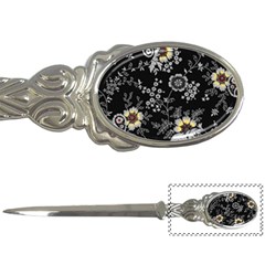 White And Yellow Floral And Paisley Illustration Background Letter Opener by Salman4z