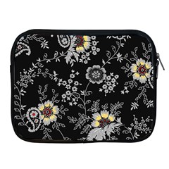 White And Yellow Floral And Paisley Illustration Background Apple Ipad 2/3/4 Zipper Cases by Salman4z