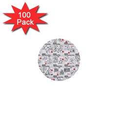 White Printer Paper With Text Overlay Humor Dark Humor Infographics 1  Mini Buttons (100 Pack)  by Salman4z