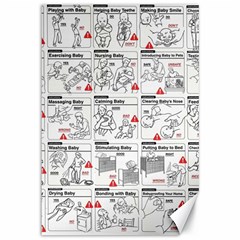 White Printer Paper With Text Overlay Humor Dark Humor Infographics Canvas 12  X 18  by Salman4z