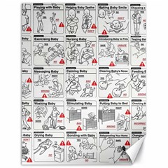 White Printer Paper With Text Overlay Humor Dark Humor Infographics Canvas 18  X 24  by Salman4z