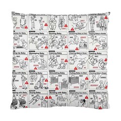 White Printer Paper With Text Overlay Humor Dark Humor Infographics Standard Cushion Case (one Side) by Salman4z