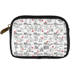 White Printer Paper With Text Overlay Humor Dark Humor Infographics Digital Camera Leather Case by Salman4z