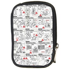 White Printer Paper With Text Overlay Humor Dark Humor Infographics Compact Camera Leather Case by Salman4z