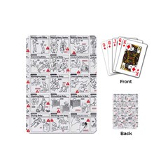 White Printer Paper With Text Overlay Humor Dark Humor Infographics Playing Cards Single Design (mini) by Salman4z