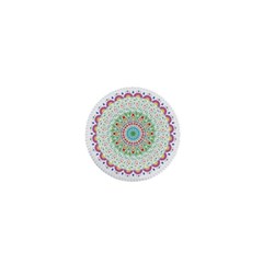 Flower Abstract Floral Hand Ornament Hand Drawn Mandala 1  Mini Buttons by Salman4z