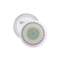 Flower Abstract Floral Hand Ornament Hand Drawn Mandala 1 75  Buttons by Salman4z