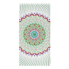 Flower Abstract Floral Hand Ornament Hand Drawn Mandala Shower Curtain 36  X 72  (stall)  by Salman4z