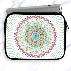 Flower Abstract Floral Hand Ornament Hand Drawn Mandala Apple Ipad 2/3/4 Zipper Cases by Salman4z