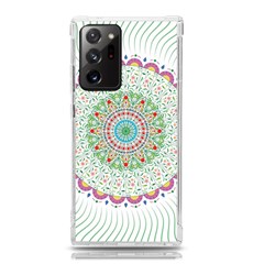 Flower Abstract Floral Hand Ornament Hand Drawn Mandala Samsung Galaxy Note 20 Ultra Tpu Uv Case by Salman4z