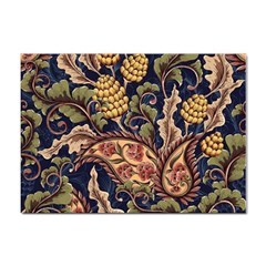 Leaves Flowers Background Texture Paisley Sticker A4 (100 Pack) by Salman4z