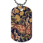 Leaves Flowers Background Texture Paisley Dog Tag (Two Sides) Front