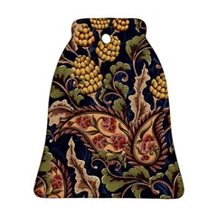 Leaves Flowers Background Texture Paisley Ornament (bell)