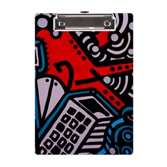 Multicolored Doodle Art Street Art A5 Acrylic Clipboard by Salman4z