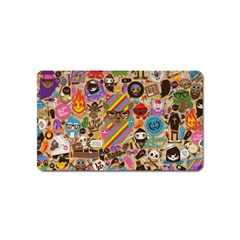 Multicolored Doodle Art Wallpaper Magnet (name Card) by Salman4z