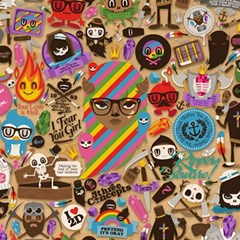 Multicolored Doodle Art Wallpaper Play Mat (rectangle) by Salman4z