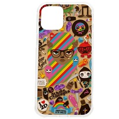 Multicolored Doodle Art Wallpaper Iphone 12 Pro Max Tpu Uv Print Case by Salman4z