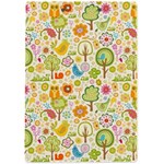 Nature Doodle Art Trees Birds Owl Children Pattern Multi Colored A4 Acrylic Clipboard Back