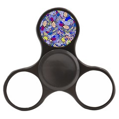 Blue Yellow Background Pattern Vector Texture Paisley Finger Spinner by Salman4z