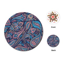 Background Ornament Paisley Playing Cards Single Design (round) by Salman4z