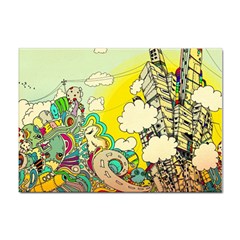 Doodle Wallpaper Artistic Surreal Sticker A4 (10 Pack)