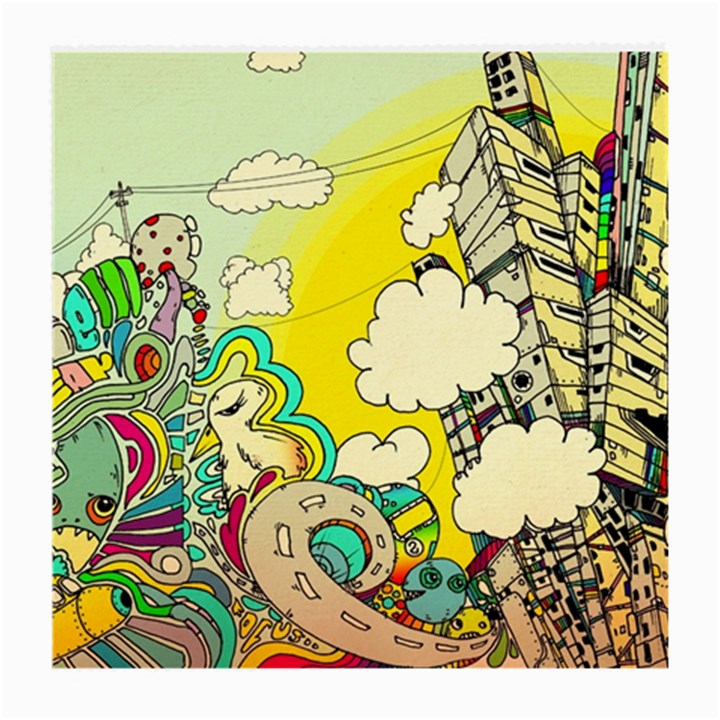 Doodle Wallpaper Artistic Surreal Medium Glasses Cloth