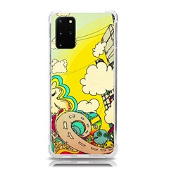 Doodle Wallpaper Artistic Surreal Samsung Galaxy S20plus 6 7 Inch Tpu Uv Case by Salman4z