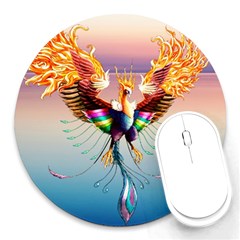 Picsart 23-05-08 19-20-32-181 Round Mousepad by DeSine