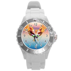 Picsart 23-05-08 19-20-32-181 Round Plastic Sport Watch (l) by DeSine