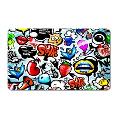 Graffiti Art Cartoon Comic Magnet (rectangular) by Salman4z