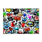 Graffiti Art Cartoon Comic Sticker A4 (10 pack) Front