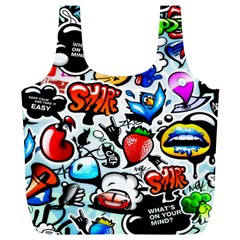 Graffiti Art Cartoon Comic Full Print Recycle Bag (xl) by Salman4z