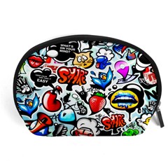 Graffiti Art Cartoon Comic Accessory Pouch (large) by Salman4z