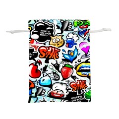 Graffiti Art Cartoon Comic Lightweight Drawstring Pouch (s) by Salman4z