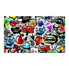 Graffiti Art Cartoon Comic Banner And Sign 5  X 3  by Salman4z