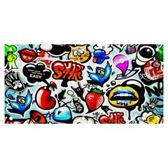 Graffiti Art Cartoon Comic Banner And Sign 6  X 3  by Salman4z