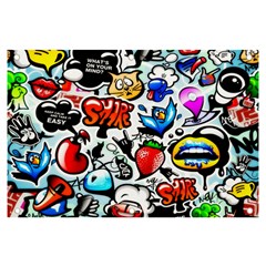 Graffiti Art Cartoon Comic Banner And Sign 6  X 4  by Salman4z