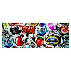 Graffiti Art Cartoon Comic Banner And Sign 8  X 3  by Salman4z