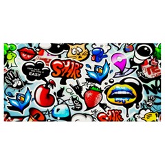 Graffiti Art Cartoon Comic Banner And Sign 8  X 4  by Salman4z