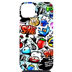 Graffiti Art Cartoon Comic Iphone 14 Plus Black Uv Print Case by Salman4z