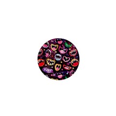 Funny Monster Mouths 1  Mini Buttons