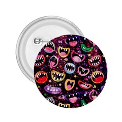 Funny Monster Mouths 2 25  Buttons