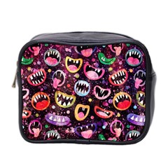 Funny Monster Mouths Mini Toiletries Bag (two Sides)