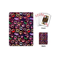 Funny Monster Mouths Playing Cards Single Design (mini)