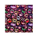 Funny Monster Mouths Square Satin Scarf (30  x 30 ) Front