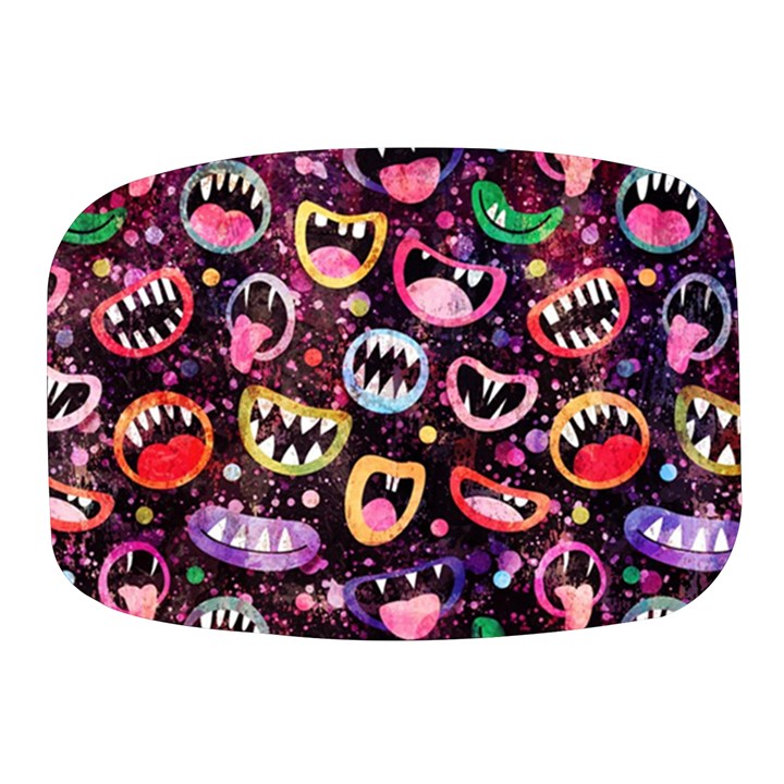 Funny Monster Mouths Mini Square Pill Box