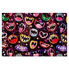 Funny Monster Mouths Banner And Sign 6  X 4  by Salman4z