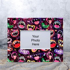 Funny Monster Mouths White Tabletop Photo Frame 4 x6  by Salman4z