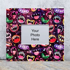 Funny Monster Mouths White Wall Photo Frame 5  X 7  by Salman4z