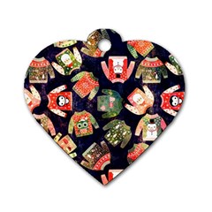 Ugly Christmas Dog Tag Heart (one Side) by Salman4z